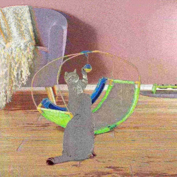 Pet Adobe Interactive Toy Rocking Activity Mat with Playing Station, Scratching Area/Toys for Cats/Kittens 337877HPI - main